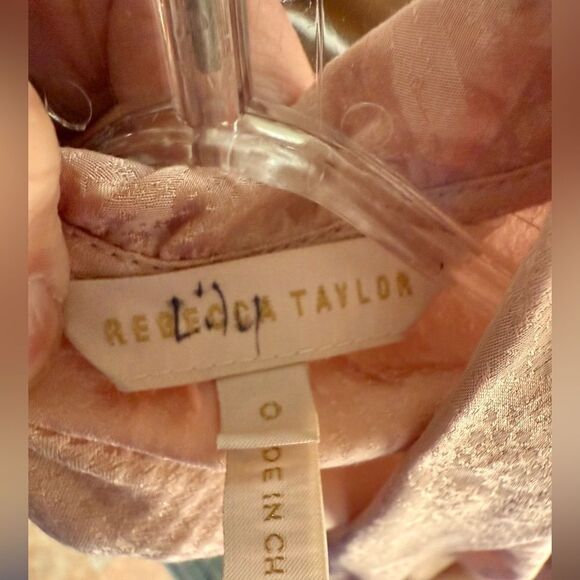 Rebecca Taylor Women's Snake Jacquard Silk-Blend Top. - Picture 6 of 6